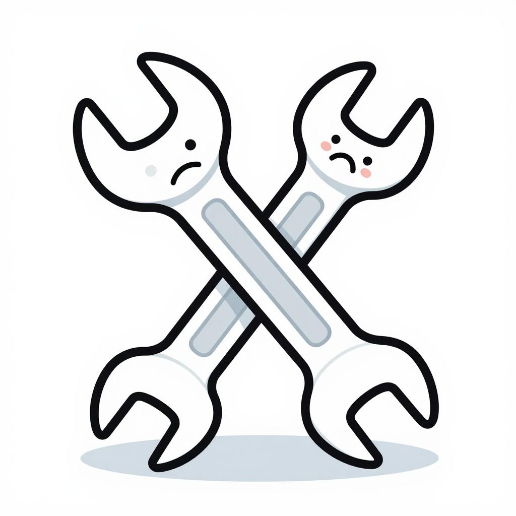 A sad broken spanner